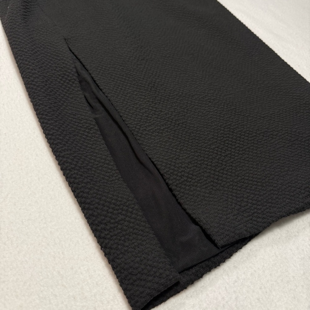 Elizabeth and James Giulia Black Midi Bodycon Cut Out Dress Size 4 #2174 - Picture 4 of 12